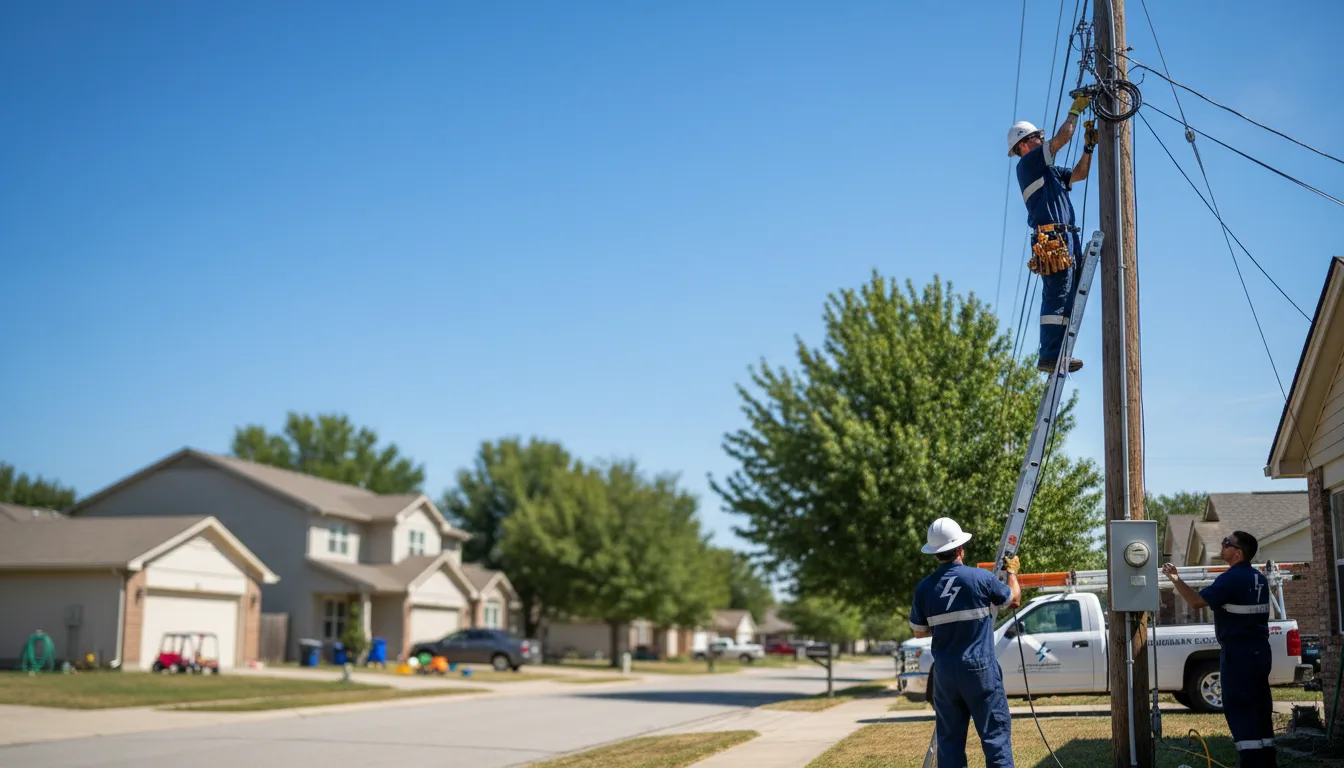 Residential electrician providing installation services in Athens, IL